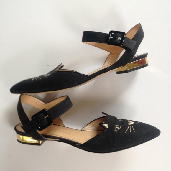 Charlotte Olympia Kitty D'Orsay cat flats - Picture 4 of 8